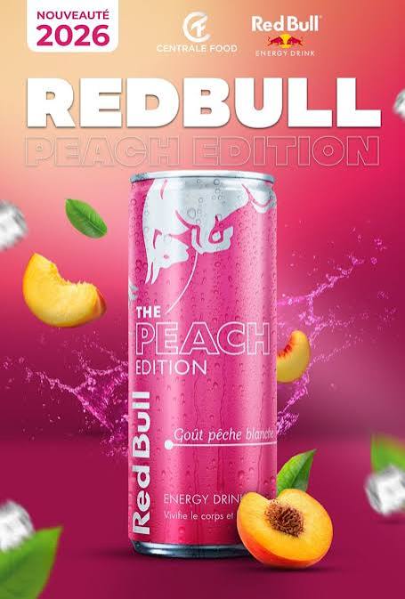 Red bull pêche blanche